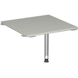 geramöbel Verbindungsplatte höhenverstellbar Flex lichtgrau, silber quadratisch 80,0 x 80,0 x 68,0 - 80,0 cm