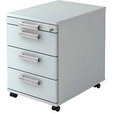 HAMMERBACHER Akandia Rollcontainer lichtgrau 4 Auszüge 42,8 x 58,0 x 59,0 cm