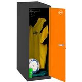 Simonrack Spind SIMONLOCKER DISM SINGLE anthrazit, orange 8425437118937, 1 Schließfach 40,0 x 50,0 x 91,5 cm