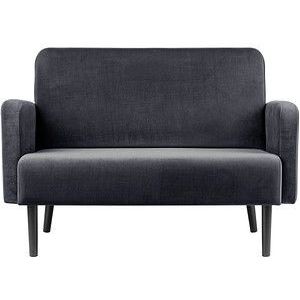 meet powered by PAPERFLOW 2-Sitzer Sofa LISBOA anthrazit schwarz Stoff