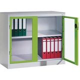 CP Stahlschrank 8821-055 S10202 Acrylglas, clowngrün, lichtgrau 93,0 x 50,0 x 100,0 cm, aufgebaut