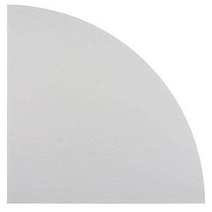 HAMMERBACHER Verbindungsplatte Savona lichtgrau, dreieckig abgerundet 80,0 x 80,0 x 2,5 cm