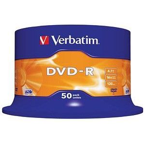 50 verbatim DVD-R 4,7 GB