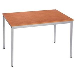 SODEMATUB Mehrzwecktisch kirschbaum, alu rechteckig, Vierkantrohr alu, 140,0 x 70,0 x 74,0 cm