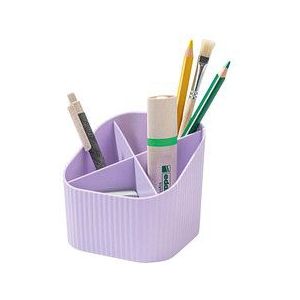 HAN Stiftehalter X-LOOP pastelllila Kunststoff 4 Fächer 11,1 x 11,1 x 10,5 cm