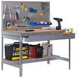 Simonrack Werkbank-Set SIMONWORK BT2 BOX grau 1 Schublade 151,0 x 61,0 x 144,5 cm