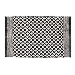 WENKO Badematte Tara schwarz, weiß 50,0 x 80,0 cm