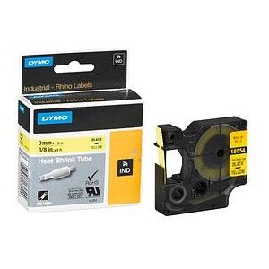 DYMO Schrumpfschlauch RHINO  18054, 9 mm schwarz auf gelb