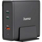 hama USB-Ladestation schwarz, Kabellänge: 1,2 m, 140 Watt