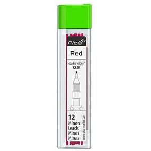 Pica Fine Dry 7031 Ersatzminen für Tieflochmarker-Bleistift rot 0,9 mm, 12 St.
