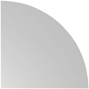 HAMMERBACHER Verbindungsplatte Mirakel lichtgrau, dreieckig abgerundet 80,0 x 80,0 x 2,5 cm