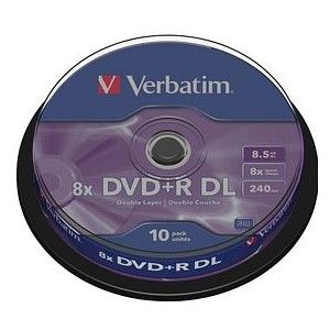 10 verbatim DVD+R 8,5 GB Double Layer