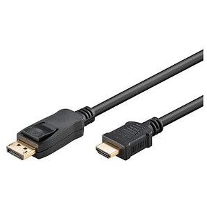 goobay DisplayPort 2.0/HDMI 2.1 Kabel 2,0 m schwarz, 1 St.