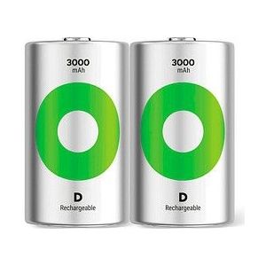 2 GP Akkus ReCyko+ Mono D 3.000 mAh