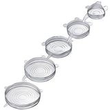 WESTMARK Frischhaltedeckel-Set Silikon transparent, 1 Set