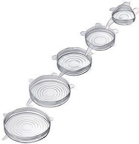 WESTMARK Frischhaltedeckel-Set Silikon transparent, 1 Set