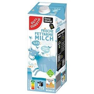 GUT&GÜNSTIG fettarme Milch Milch 1,5 % 12x1,0 l