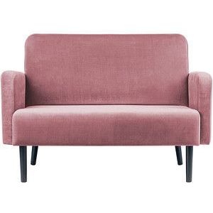 meet powered by PAPERFLOW 2-Sitzer Sofa LISBOA rosa schwarz Stoff