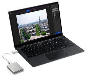 Seagate One Touch 1 TB externe SSD-Festplatte silber