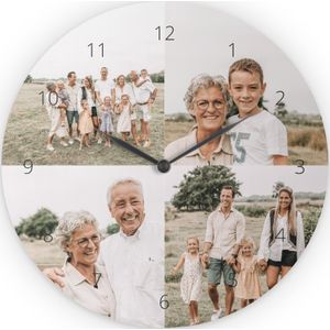 Wanduhr mit Foto - Hartfaser Ø29 cm
