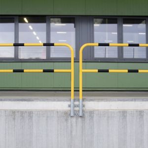Beschermbeugels stootbescherming aanrijbeschermer - geplastificeerd  geel