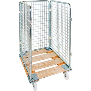 MAXBROTHERS 2025 Aluminium transportwagen, inklapbaar, lichtlopende wielen, antislip, groot pallet, 1 expandertouw, 75 kg draagkracht, outdoor, privé