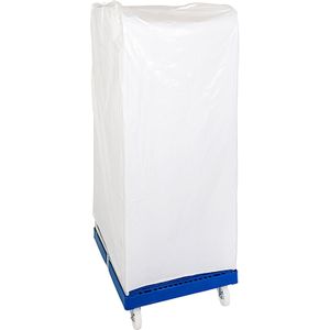 Afdekzeilen - Rolcontainerhoes - Wit - Lichtgewicht - Eenmalig Gebruik