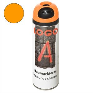Vloermarkering en tape Veiligheid en markering, markeerverf spuitbus 500 ml - fluoriserend oranje.
