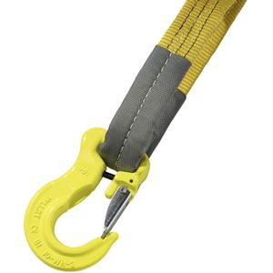 Hijsband hijsband met haak 90 mm polyester 3000 kg  - L:4000 x B:90 x H:6mm - Geel
