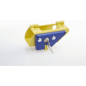 Sloten - Disselslot met Discusslot - Geel - L:300 x B:150 x H:110mm