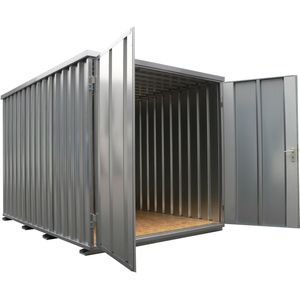 Zelfbouwcontainers demontabele containers met kliksysteem 2-delige vleugeldeur aan de kopse zijde