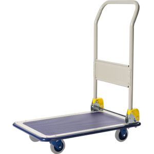 Platformwagens Prestar platformwagen  duwbeugel(s) neerklapbaar L:740,B:480,H:1060mm grijs Laadvermogen (kg): 150.