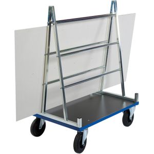 Glas/platencontainer, glas/platenwagen dubbelzijdige belading.