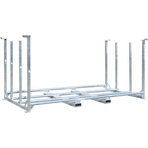 Vaste constructie stapelrack stapelbaar L:3410,B:1655,H:1650mm zink