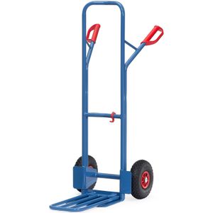 Stalen steekwagens fetra steekwagen opklapbare schep  met luchtbanden 260x85 mm  blauw Laadvermogen (kg): 300.