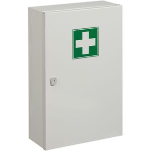 Werkplaatskasten apotheekkast 1 deur (cilindersluiting) ,B:310,D:145,H:455mm wit
