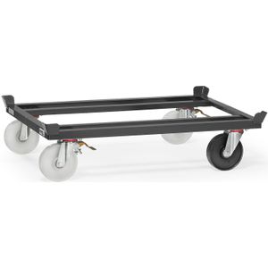 Onderwagen Fetra palletonderwagen  met 4 vanghoeken L:1255,B:1055,H:327mm grijs Laadvermogen (kg): 1050.