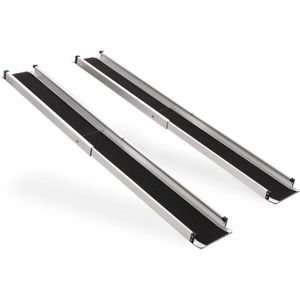 Oprijplaten oprijplaat scootmobiel aluminium telescopisch 150 cm (set)