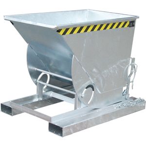 Kiepbak zelfkieper standaard L:1420,B:1190,H:1070mm zink. 750ltr Laadvermogen (kg): 1000.