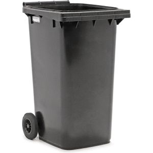 Minicontainer zonder deksel L:725,B:580,H:1000mm grijs. 240ltr