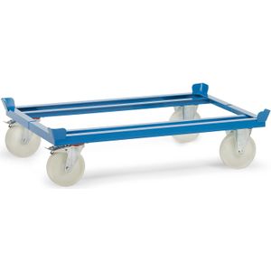 Onderwagen Fetra palletonderwagen  met 4 vanghoeken L:855,B:655,H:329mm blauw Laadvermogen (kg): 1050.