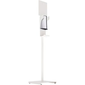 Handdesinfectiepalen Handdesinfectiepaal automatisch en contactloos  - L:380 x B:380 x H:1630mm - Wit - 0.85ltr