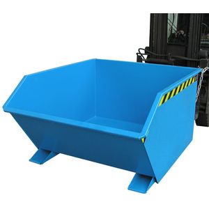 Kiepbak zelfkieper lage bouwhoogte  - L:1440 x B:1280 x H:680mm - Blauw - 750ltr Laadvermogen (kg): 1000.