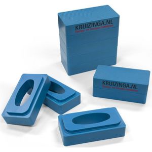 Overige veiligheidstoebehoren veiligheidssteunen set van 10 nylon blokken (2x5) L:245,B:0,H:50mm blauw