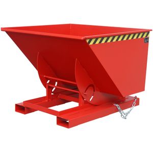 Kiepbak zelfkieper standaard  - L:1420 x B:1560 x H:1070mm - Rood - 1000ltr Laadvermogen (kg): 1000.