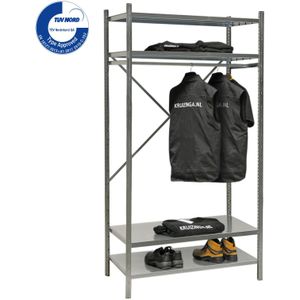 Garderobekasten open uitvoering ,B:1040,D:500,H:2000mm zink