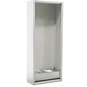 Gebruikte Materiaalkasten 9 verstelbare etages ,B:700,D:300,H:1700mm grijs