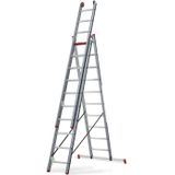 Ladders Trap, Altrex reformladder 3-delig, 3x10 treden.