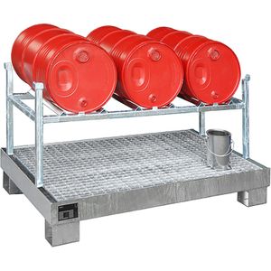 Stalen lekbakken vatenstelling incl. lekbak L:800,B:1300,H:205mm zink