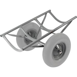 Onderwagen tapijtrolwagen met lekvrije PU-banden Ø 400 mm L:750,B:575,H:421mm grijs Laadvermogen (kg): 250.